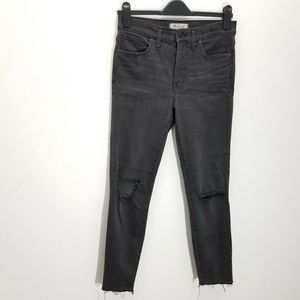 Madewell High Rise Jeans Stretch Holes Distressed